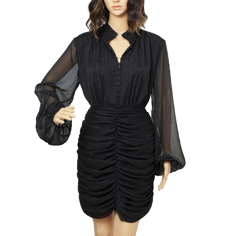 $238 House of Harlow Black Shimmer Size 4